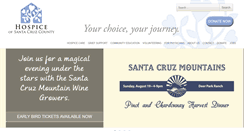 Desktop Screenshot of hospicesantacruz.org