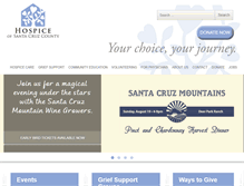 Tablet Screenshot of hospicesantacruz.org